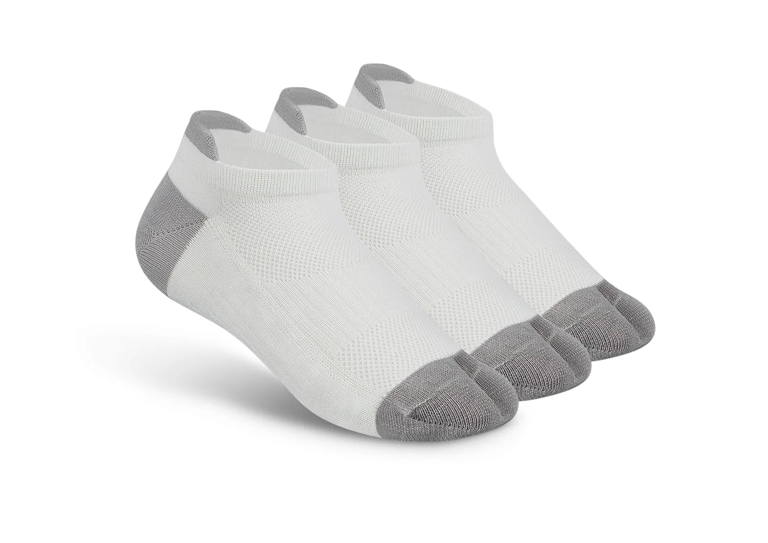 Bunion Relief. Padded Low Cut Socks - White
